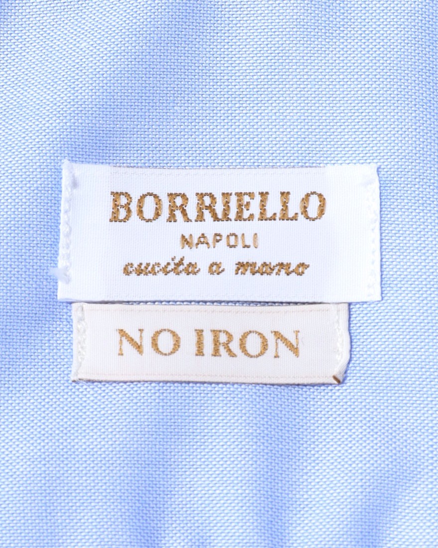 BORRIELLOノーアイロンコットン セミワイドカラー シャツ【GAIOLA/ガイオラ】11l