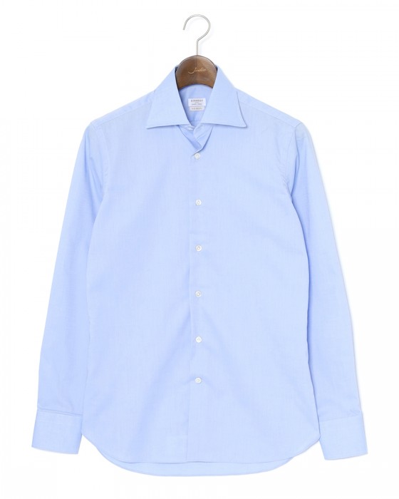 BORRIELLOノーアイロンコットン セミワイドカラー シャツ【GAIOLA/ガイオラ】c1