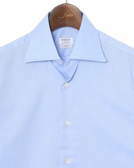 BORRIELLOノーアイロンコットン セミワイドカラー シャツ【GAIOLA/ガイオラ】mb_06l