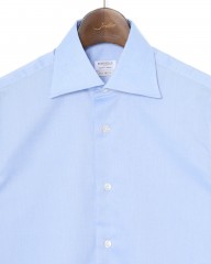 BORRIELLOノーアイロンコットン セミワイドカラー シャツ【GAIOLA/ガイオラ】mb_07l