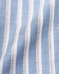 BORRIELLOコットンリネン ストライプ セミワイドカラー シャツ【GAIOLA/ガイオラ】mb_16l