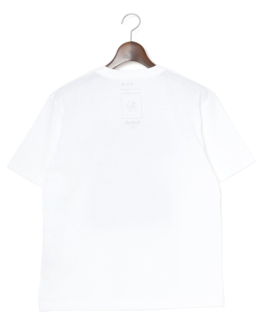 three dotsコットン グラフィックフォトTシャツ【wave chaser/Graphic tee】04l