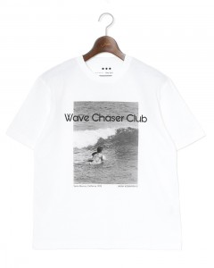 コットン グラフィックフォトTシャツ【wave chaser/Graphic tee】