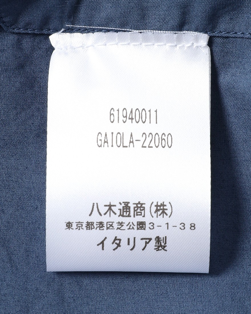 BORRIELLOガーメントダイコットンシャツ【GAIOLA/ガイオラ】18l