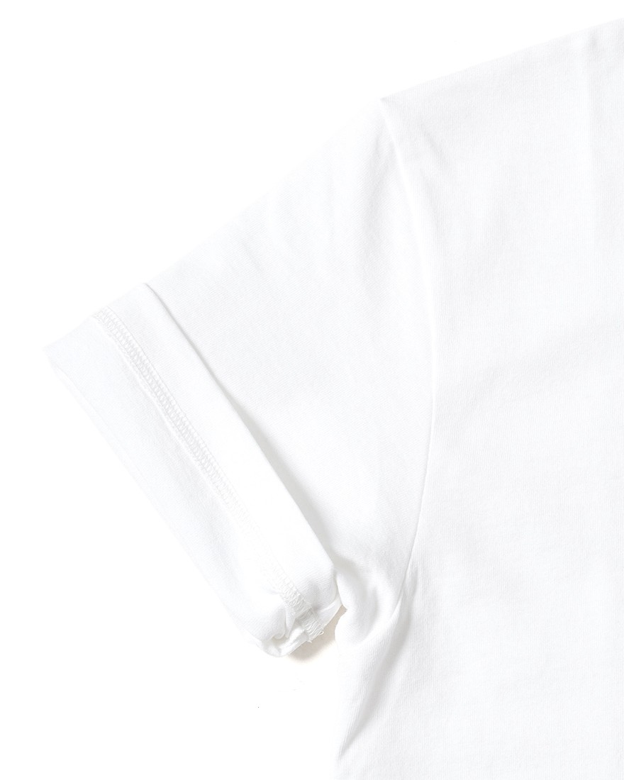 three dotsコットン グラフィックフォトTシャツ【pier days/Graphic tee】10l