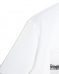 three dotsコットン グラフィックフォトTシャツ【pier days/Graphic tee】mb_07l