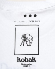 three dotsコットン グラフィックフォトTシャツ【pier days/Graphic tee】mb_11l