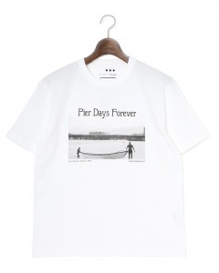 コットン グラフィックフォトTシャツ【pier days/Graphic tee】