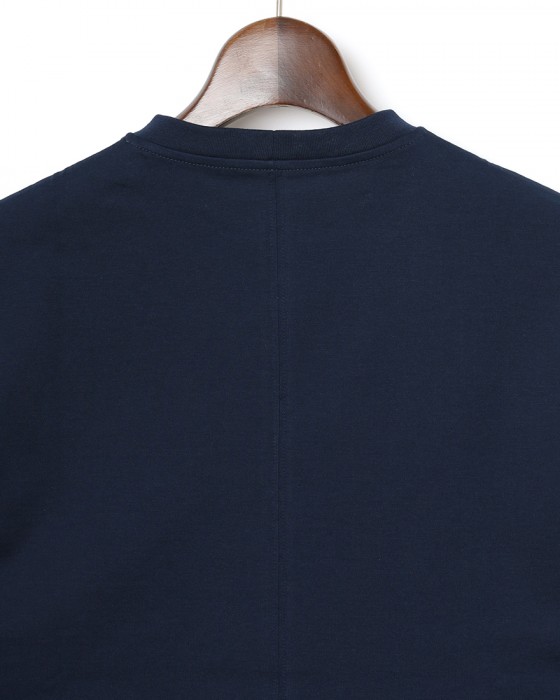 three dotsスビンコットン クルーネック Tシャツ【Suvin 28 jersey】10l