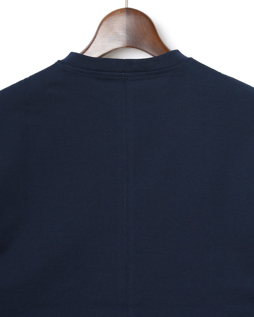 three dotsスビンコットン クルーネック Tシャツ【Suvin 28 jersey】10l