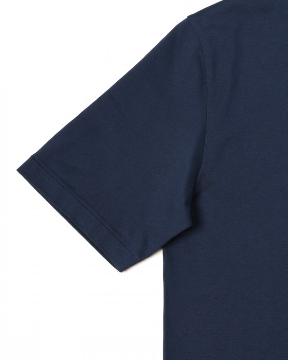 three dotsスビンコットン クルーネック Tシャツ【Suvin 28 jersey】11l