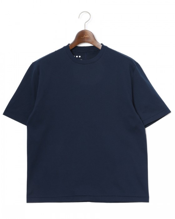 three dotsスビンコットン クルーネック Tシャツ【Suvin 28 jersey】c1