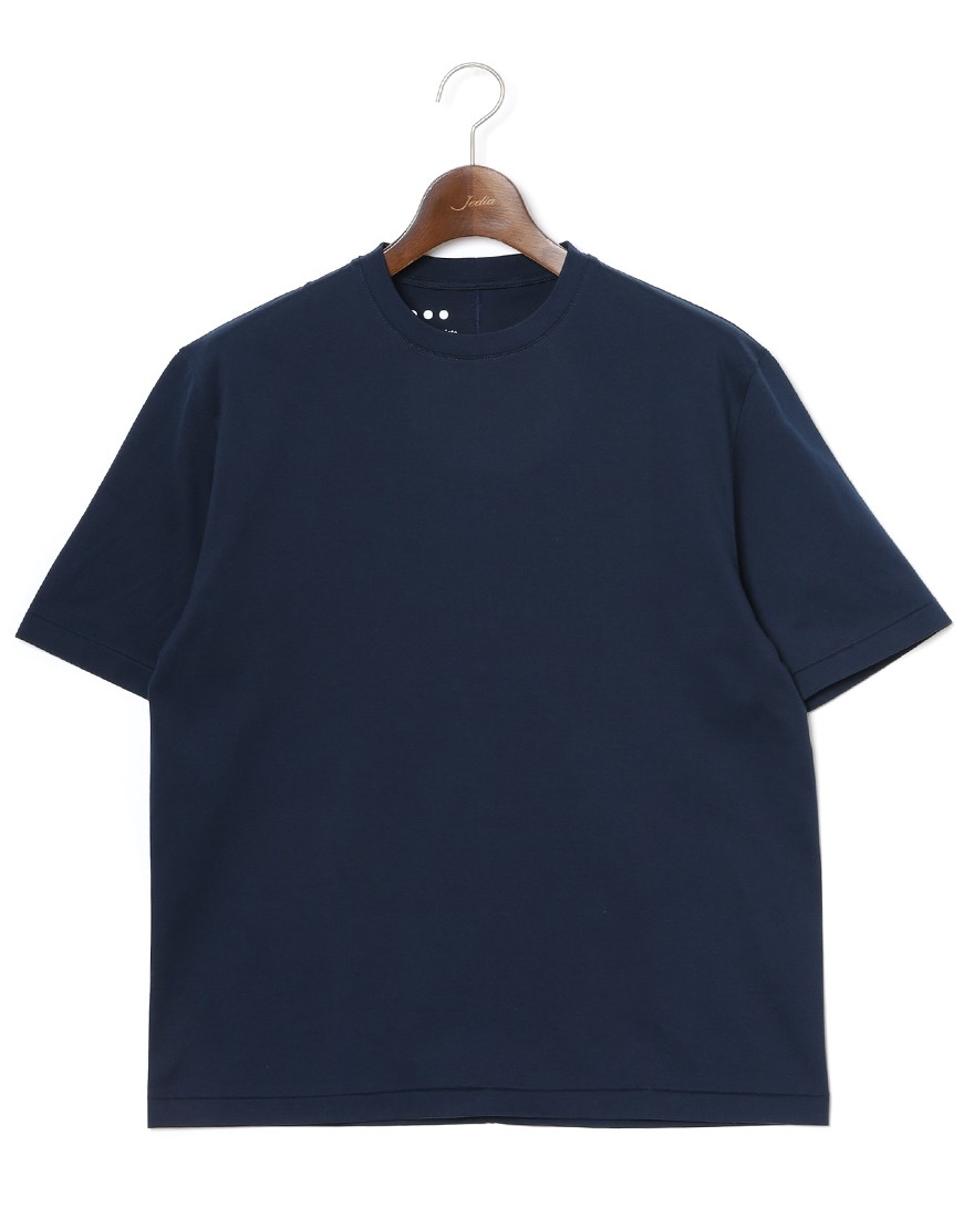 three dotsスビンコットン クルーネック Tシャツ【Suvin 28 jersey】c1