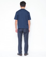 three dotsスビンコットン クルーネック Tシャツ【Suvin 28 jersey】mb_03l