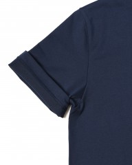 three dotsスビンコットン クルーネック Tシャツ【Suvin 28 jersey】mb_12l