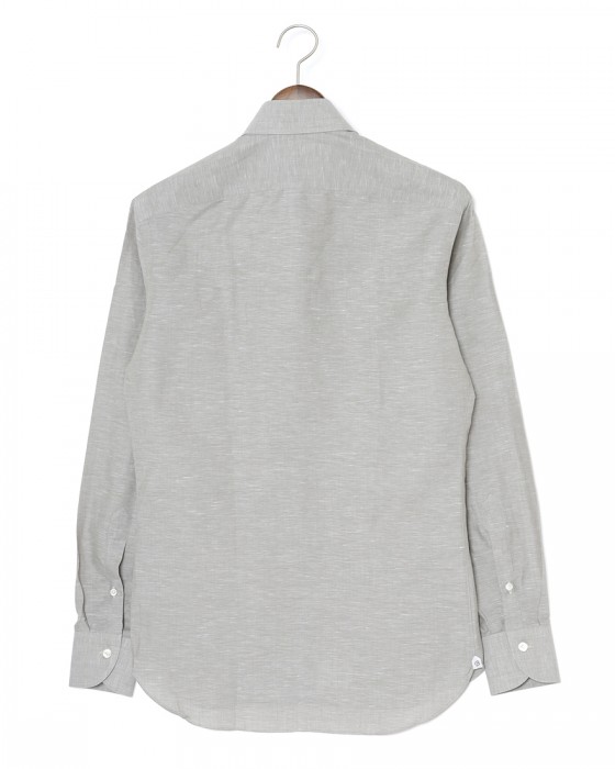 BORRIELLOコットンリネン ソリッド セミワイドカラーシャツ【GAIOLA/ガイオラ】05l