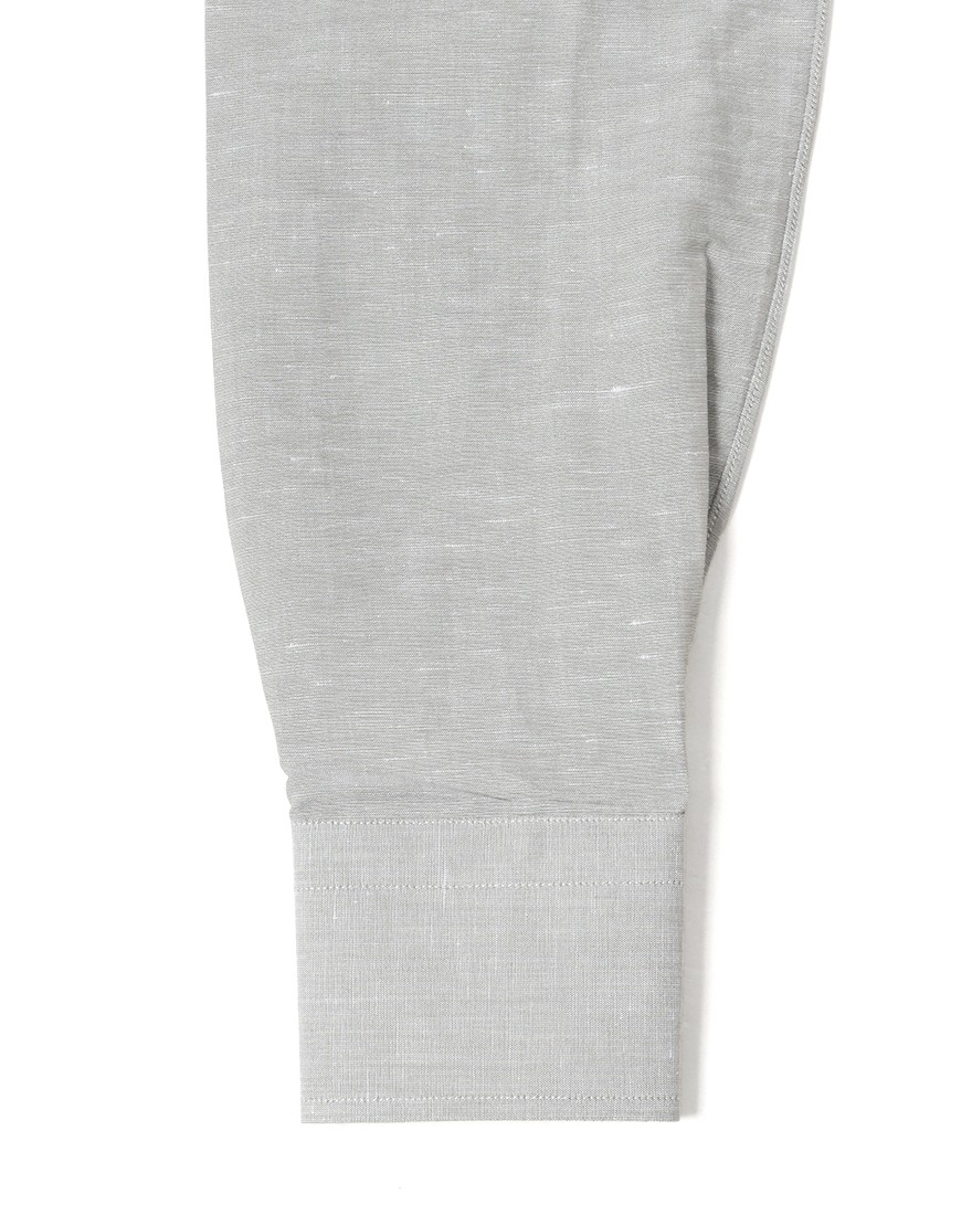 BORRIELLOコットンリネン ソリッド セミワイドカラーシャツ【GAIOLA/ガイオラ】14l