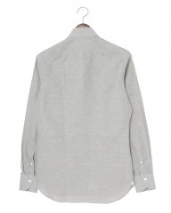 BORRIELLOコットンリネン ソリッド セミワイドカラーシャツ【GAIOLA/ガイオラ】mb_05l