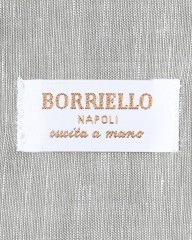 BORRIELLOコットンリネン ソリッド セミワイドカラーシャツ【GAIOLA/ガイオラ】mb_11l