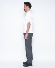 three dotsパウダリーコットン クルーネック ニットリブTシャツ【Powdery cotton】mb_02l