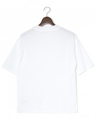 three dotsパウダリーコットン クルーネック ニットリブTシャツ【Powdery cotton】mb_04l