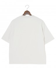 three dotsパウダリーコットン クルーネック ニットリブTシャツ【Powdery cotton】mb_06l