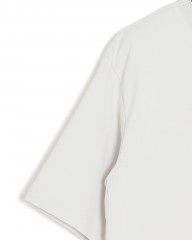 three dotsパウダリーコットン クルーネック ニットリブTシャツ【Powdery cotton】mb_08l