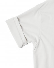 three dotsパウダリーコットン クルーネック ニットリブTシャツ【Powdery cotton】mb_12l