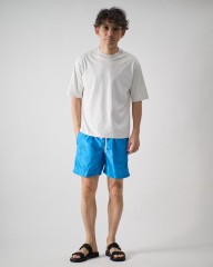 three dotsパウダリーコットン クルーネック ニットリブTシャツ【Powdery cotton】mb_ma