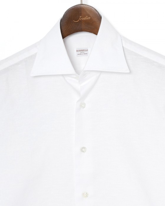 BORRIELLOコットンリネン セミワイドカラー シャツ【GAIOLA/ガイオラ】07l