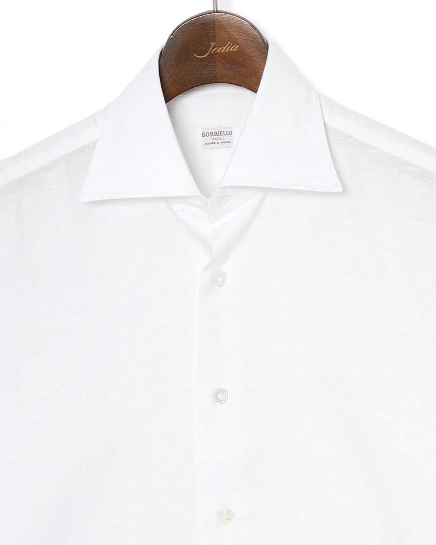 BORRIELLOコットンリネン セミワイドカラー シャツ【GAIOLA/ガイオラ】07l