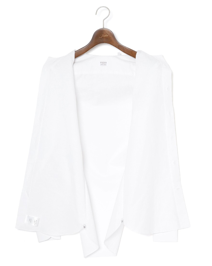 BORRIELLOコットンリネン セミワイドカラー シャツ【GAIOLA/ガイオラ】11l