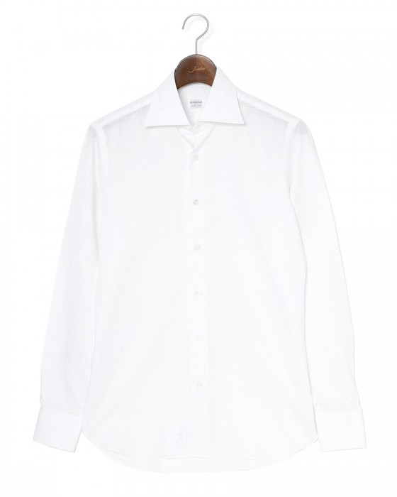 BORRIELLOコットンリネン セミワイドカラー シャツ【GAIOLA/ガイオラ】c0