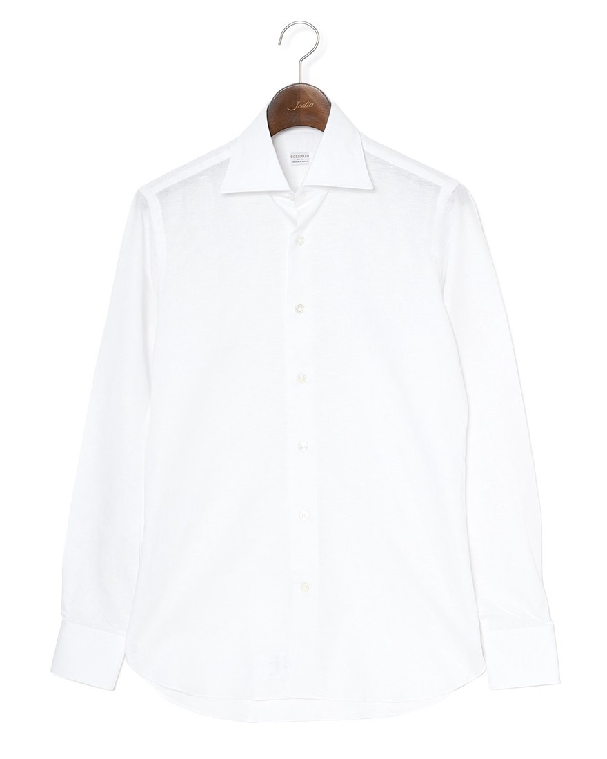 BORRIELLOコットンリネン セミワイドカラー シャツ【GAIOLA/ガイオラ】ma