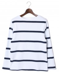 MAISON CORNICHON(メゾン コルニション)プルオーバー ボートネック ボーダーカットソー【Basque Shirt】