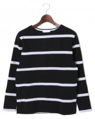 MAISON CORNICHON(メゾン コルニション)プルオーバー ボートネック ボーダーカットソー【Basque Shirt】