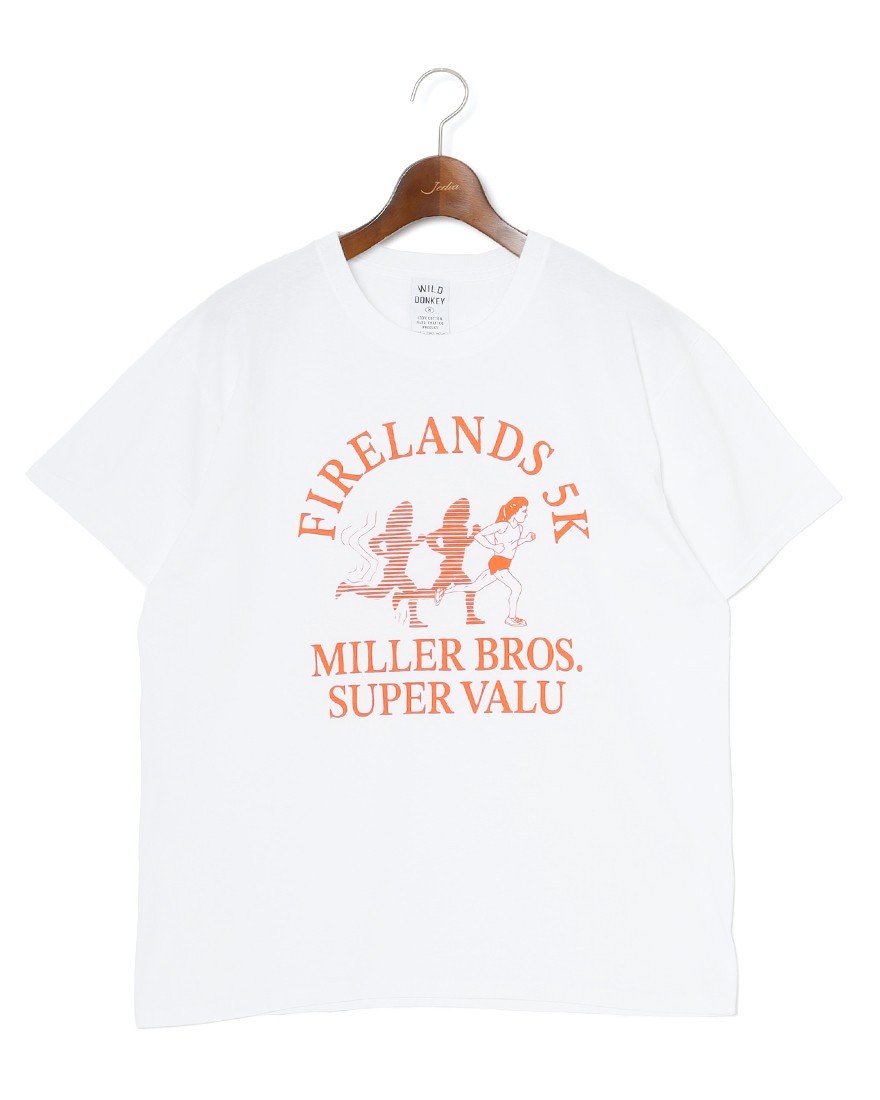 WILD DONKEYプリントTシャツ 【FIRELANDS T-SHIRT】ma