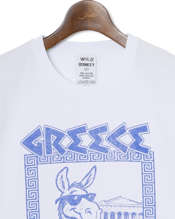 WILD DONKEYプリントTシャツ【JERRY IN GREECE TSHIRT】05l