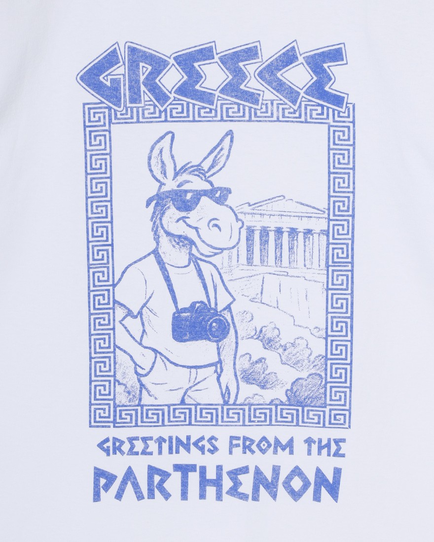 WILD DONKEYプリントTシャツ【JERRY IN GREECE TSHIRT】07l