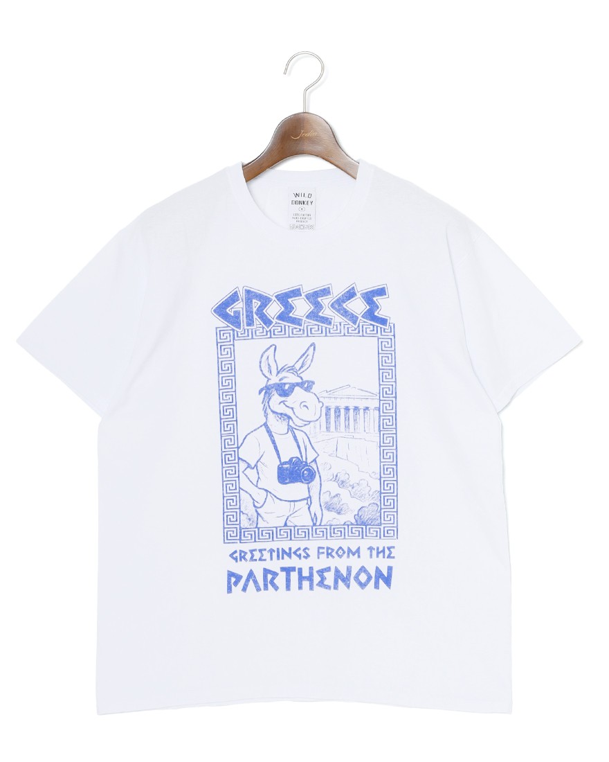 WILD DONKEYプリントTシャツ【JERRY IN GREECE TSHIRT】c0