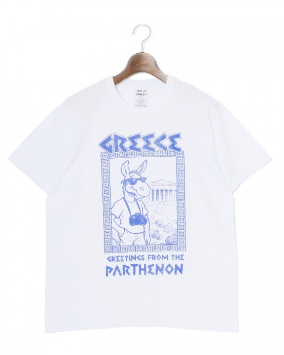 WILD DONKEYプリントTシャツ【JERRY IN GREECE TSHIRT】ma