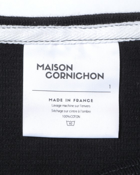 MAISON CORNICHONボートネック ソリッド【Boat Neck】06l