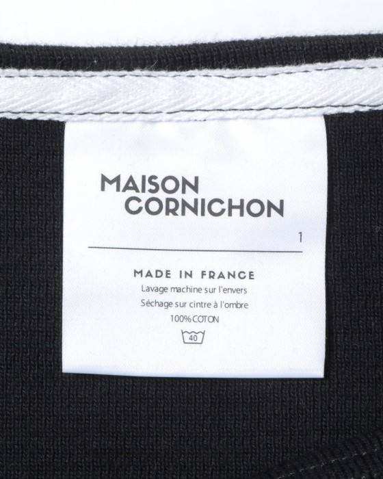 MAISON CORNICHON※ワケあり※ボートネック ソリッド【Boat Neck】06l