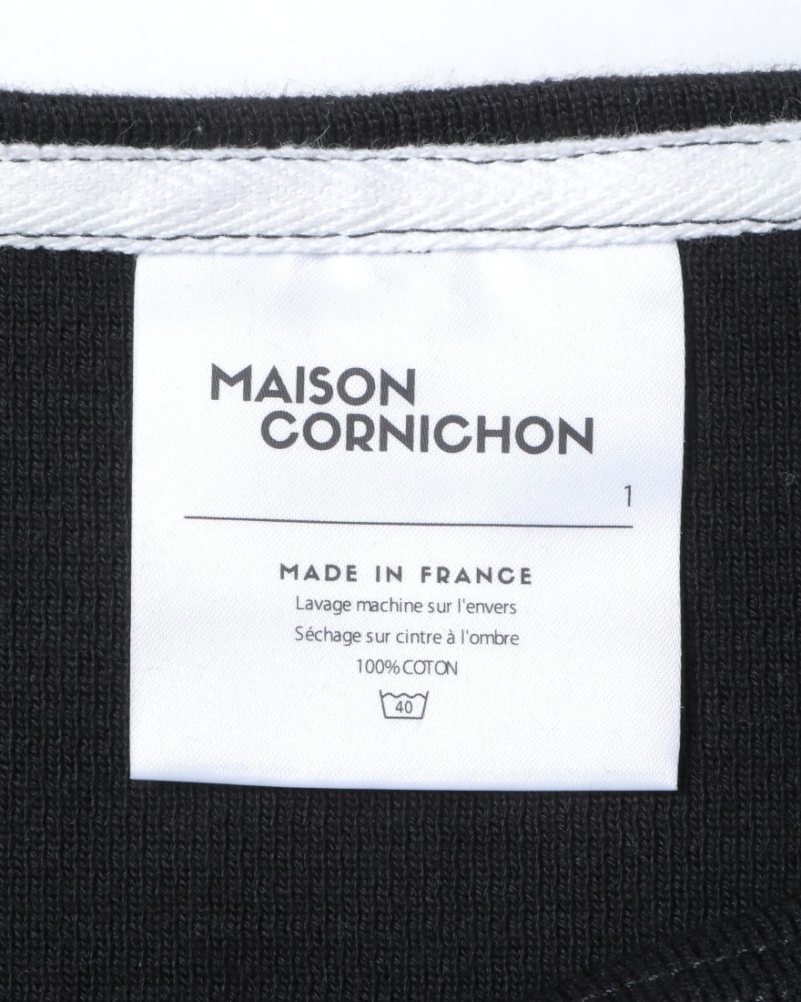 MAISON CORNICHON※ワケあり※ボートネック ソリッド【Boat Neck】06l