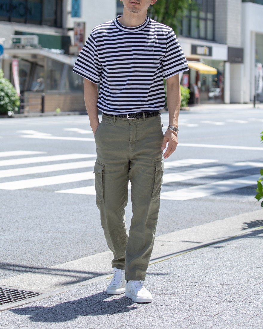 MAISON CORNICHONボーダーカットソー【New Border】ma