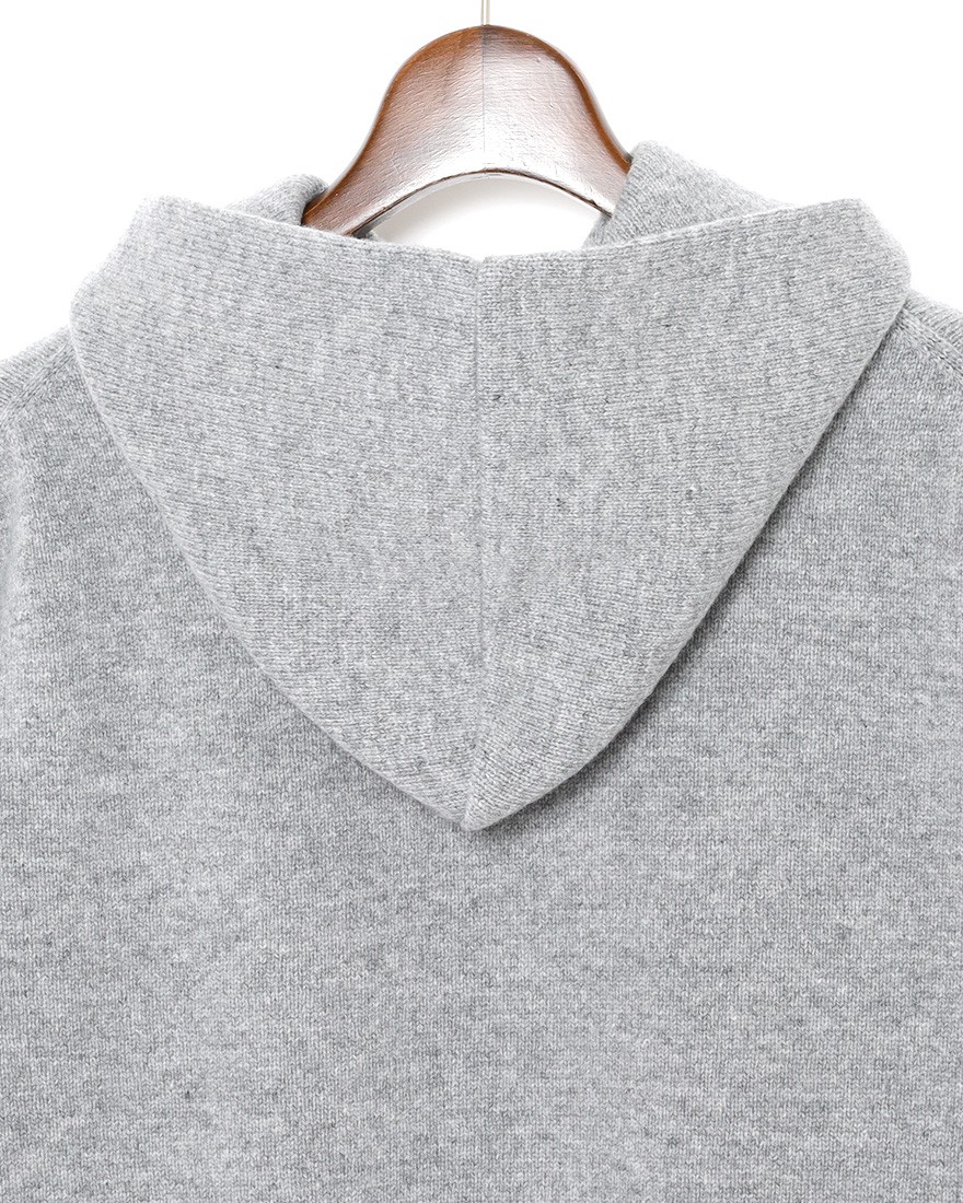 Rencontrantカシミヤ混ウール スウェットパーカー06l