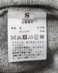 Rencontrantカシミヤ混ウール スウェットクルーネックmb_10l