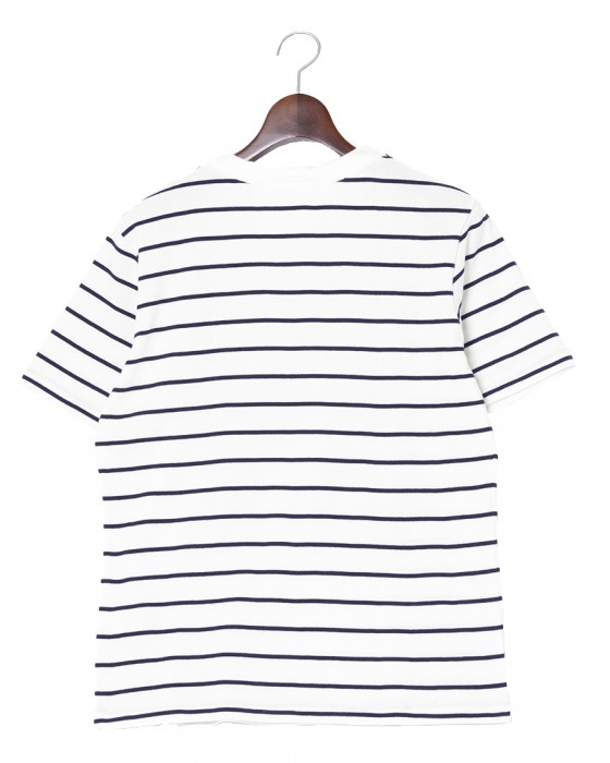 MAISON CORNICHONコットンストライプTee【Classic cancale】01l