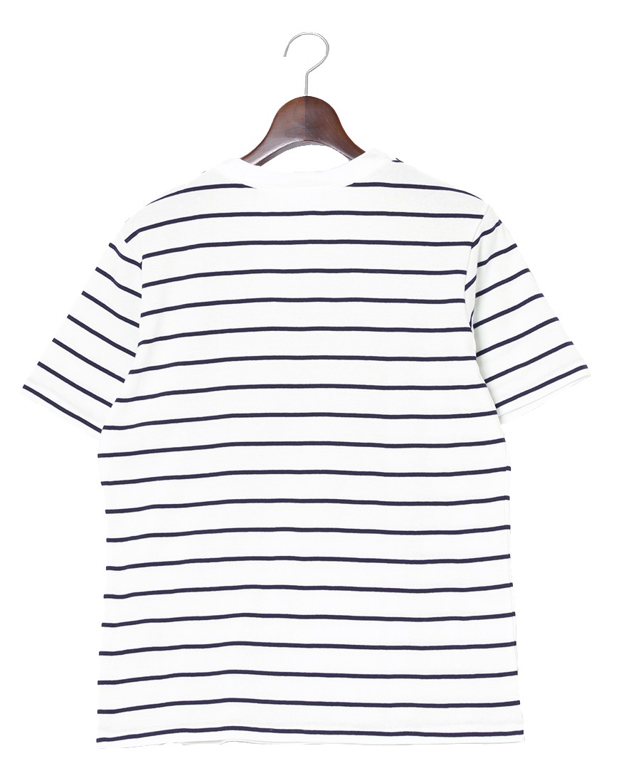 MAISON CORNICHONコットンストライプTee【Classic cancale】01l
