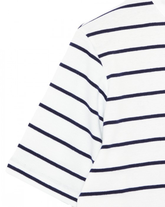 MAISON CORNICHONコットンストライプTee【Classic cancale】03l